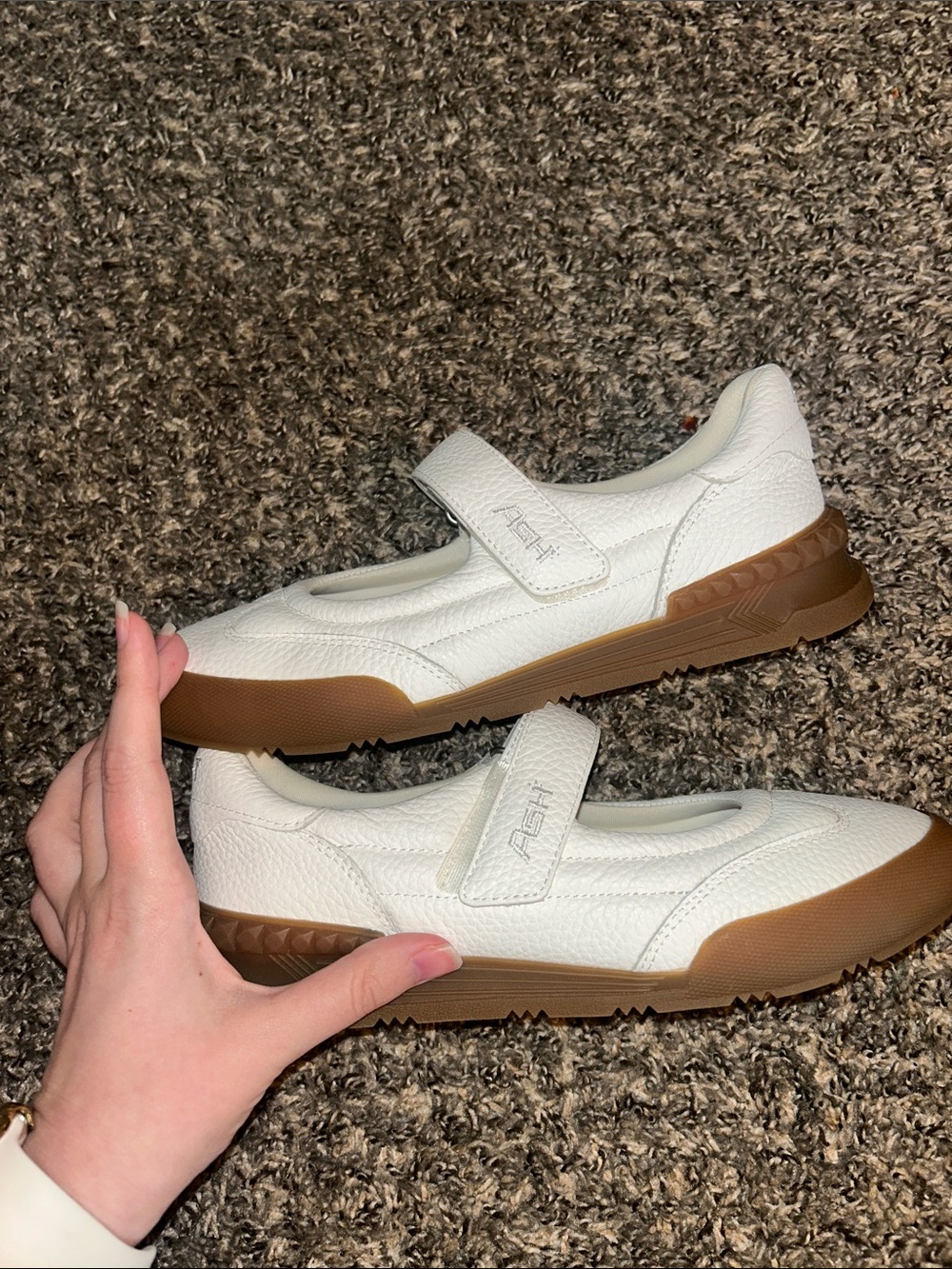 Ash Pure Mary Jane Leather Sneaker 37 7 - Picture 7 of 7